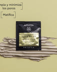 Apivita Mascarilla facial de arcilla verde limpieza profunda 2 x 8 ml