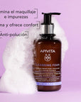 Apivita Espuma limpiadora facial para rostro y ojos 200 ml