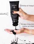 Apivita Gel Limpiador facial detox con carbón activado 150ml.