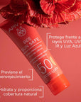 Apivita Bee Sun Safe Hydra Fresh Gel-Crema con Color SPF50 50ml.