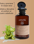 Apivita Shampoo anticaspa seca con apio y propóleo 250 ml