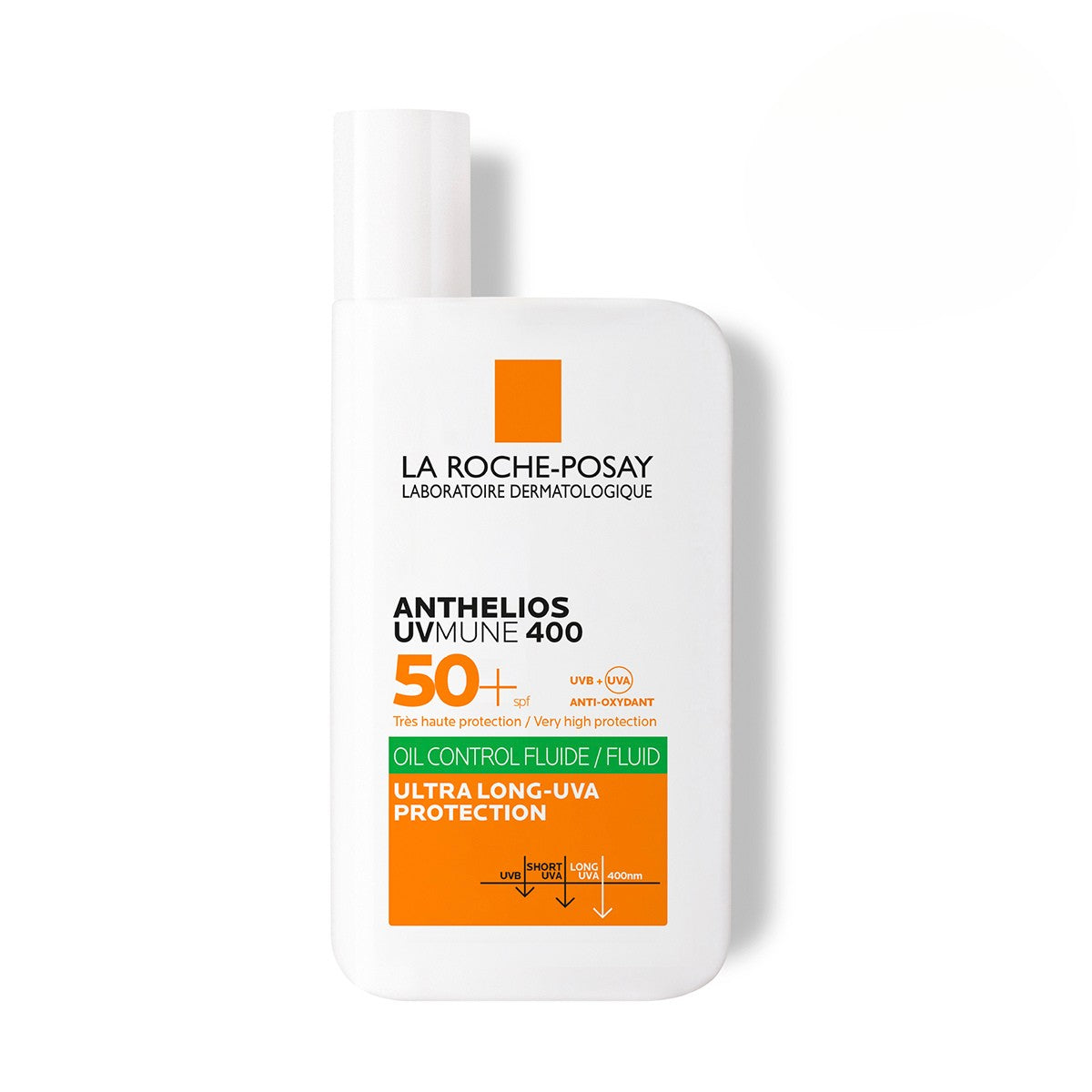 La Roche-Posay Anthelios UVMune 400 Oil Control Fluido FPS50+ Protector solar para piel mixta y grasa con tendencia al brillo 50 ml