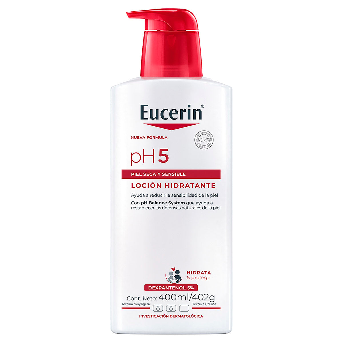 Eucerin pH5 Loción corporal hidratante para piel seca y sensible 400 ml