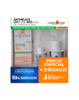 La Roche-Posay Kit Anthelios UVMune 400 Oil Control Fluido Con Color 50 Ml + Agua Termal Prebiótica 50 Ml + Agua Micelar 50 Ml
