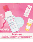 Bioderma Kit Sensibio Dúo, Desmaquillante y protección solar para pieles sensibles