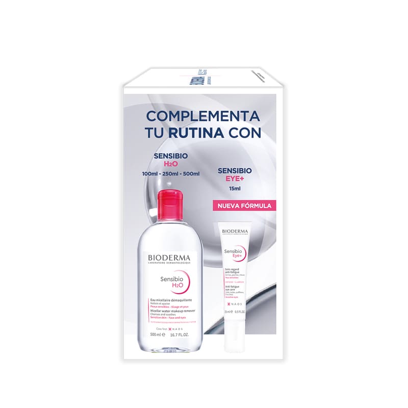 Bioderma Kit Sensibio Gel Moussant 100ml + Sensibio Devensive Serum 30ml. Rutina calmante anti-arrugas