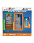 La Roche-Posay Kit Anthelios UVMune Fluido Oil Control SPF 50+ 50 ml + Hyalu B5 Gel Matificante 40 ml + Effaclar Creme Moussante 15 ml