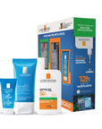 La Roche-Posay Kit Anthelios UVMune Fluido Oil Control SPF 50+ 50 ml + Hyalu B5 Gel Matificante 40 ml + Effaclar Creme Moussante 15 ml
