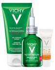 Normaderm serum probio BHA 30ml + Gel limpiador purificante phytosolutions 50ml+ Capital soleil matificante 3 en 1 3ml.