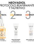 Vichy Kit Peri & post menopausia 30 ml + Crema neovadiol de día 3 ml + Capital soleil fps50+ 3 ml