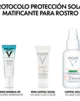 Vichy Kit Capital soleil uv-clear 40 ml + Capital soleil uv-age daily teinté 3 ml + Mineral 89 3 ml + Mineral 89 3 ml