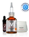 Vichy Kit Liftactiv Vitamina C Serum 20 ml + Crema Retinol Noche 15 ml + Mini Serum Activador de Luminosidad Antiedad 4 ml