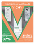 Vichy Kit Capital soleil uv-clear spf50+ 40 ml + Mineral 89 probiotic 5 ml + Normaderm probio-bha Sérum 5 ml