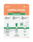 Vichy Kit Capital soleil uv-clear spf50+ 40 ml + Mineral 89 probiotic 5 ml + Normaderm probio-bha Sérum 5 ml