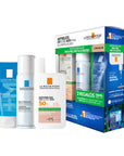 La Roche-Posay Kit Anthelios UVMune 400 Oil Control con Color 50 ml + Effaclar Gel Moussant 50 ml + Agua Termal 50 ml