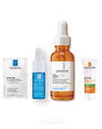 La Roche-Posay Kit Pure Vitamin C12 Sérum 30 ml + Hyalu B5 Sérum 10 ml + Anthelios UV Mune 400 FPS 50+ 3 ml + Effaclar Gel Moussant Purifiant 7 ml