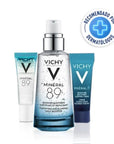 Vichy Kit Mineral 89 Booster 50 ml + Crema de Noche 3 ml + Concentrado Hidratante y Fortalecedor 5 ml