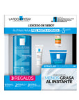 La Roche-Posay Kit Effaclar Gel Limpiador +M 400 ml + Effaclar Gel Limpiador +M 50 ml + Effaclar Sérum 3 ml + Anthelios UV Mune 400 FPS 50+ Oil Control 3 ml
