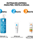 La Roche-Posay Kit Effaclar Gel Limpiador 400 ml + Effaclar Gel Moussant 50 ml + Effaclar Sérum Ultra Concentrado 3 ml + Anthelios UV Mune 400 3 ml
