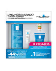 La Roche-Posay Kit Effaclar Gel Limpiador 400 ml + Effaclar Gel Moussant 50 ml + Effaclar Sérum Ultra Concentrado 3 ml + Anthelios UV Mune 400 3 ml
