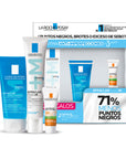 La Roche-Posay Kit Effaclar Duo+M 40 ml + Effaclar Gel Limpiador +M 50 ml + Anthelios UV Mune 400 FPS 50+ Oil Control Fluido 3 ml