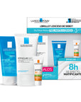 La Roche-Posay Kit Effaclar Mat Hidratante Rostro 40 ml + Effaclar Gel Limpiador +M 50 ml + Anthelios UV Mune 400 FPS 50+ Oil Control Fluido 3 ml