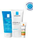 La Roche-Posay Kit Effaclar Mat Hidratante Rostro 40 ml + Effaclar Gel Limpiador +M 50 ml + Anthelios UV Mune 400 FPS 50+ Oil Control Fluido 3 ml