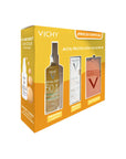 Vichy Kit Capital Soleil Agua de Protección Solar SPF50 200 ml + Capital Soleil UV-Age Daily SPF 50+ 40 ml + Identificador de Maleta