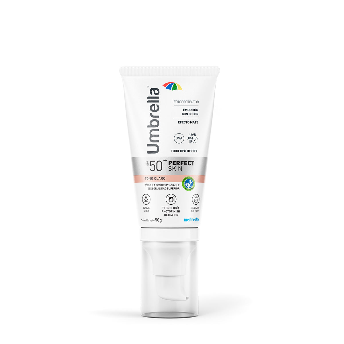 Italmex Umbrella Perfect Skin SPF50+ Tono claro Para todo tipo de piel 50 gr