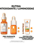 La Roche Posay Kit-Pure Vitamin C10 Serum 30ml + Pure Vitamin C10 Serum 10ml + Anthelios UVMUNE 400 3ml.