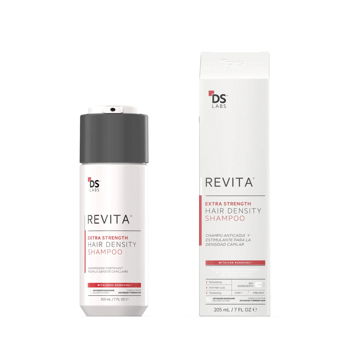 Revita extra strength hair density shampoo 205ml.