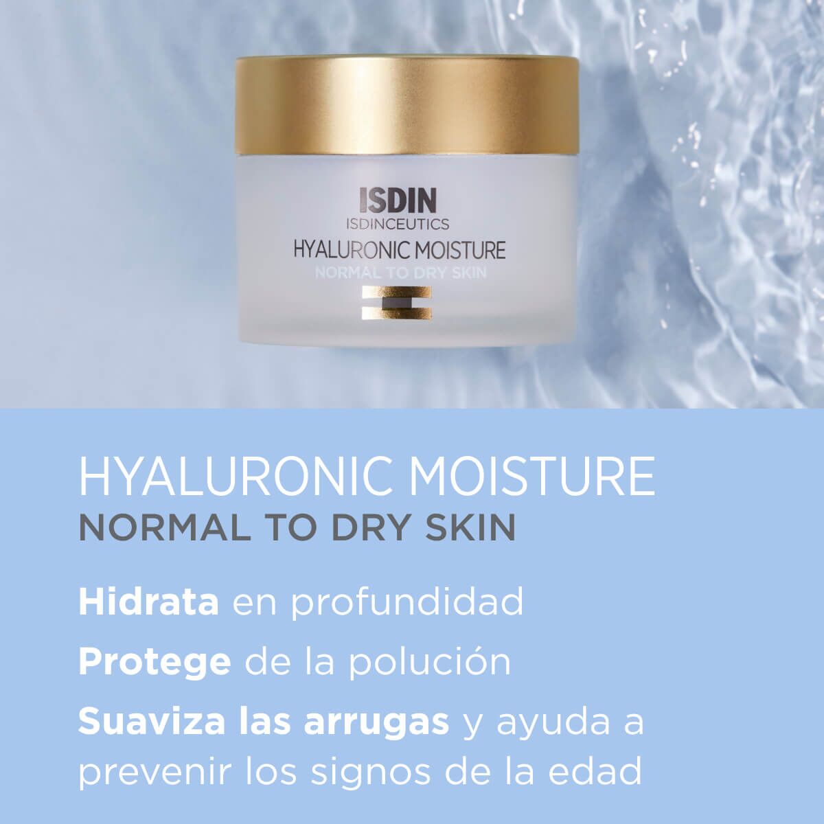 Isdin Isdinceutics Hyaluronic Moisture Hidratante piel normal a seca 50 gr