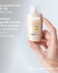 ISDIN Fusion Water Color Light SPF50 Protector Solar con Color Tono Light 50 ml