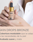 Isdin Isdinceutics maquillaje liquido skin drop color bronce 15ml.