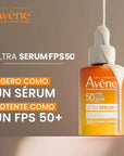 Avène Protector Solar Sérum FPS 50+ Efecto Iluminador 2 en 1 30 ml