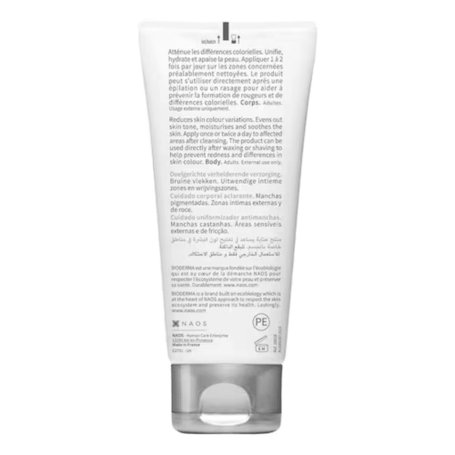 Bioderma Pigmentbio Sensitive Areas despigmentante corporal para áreas sensibles 75 ml