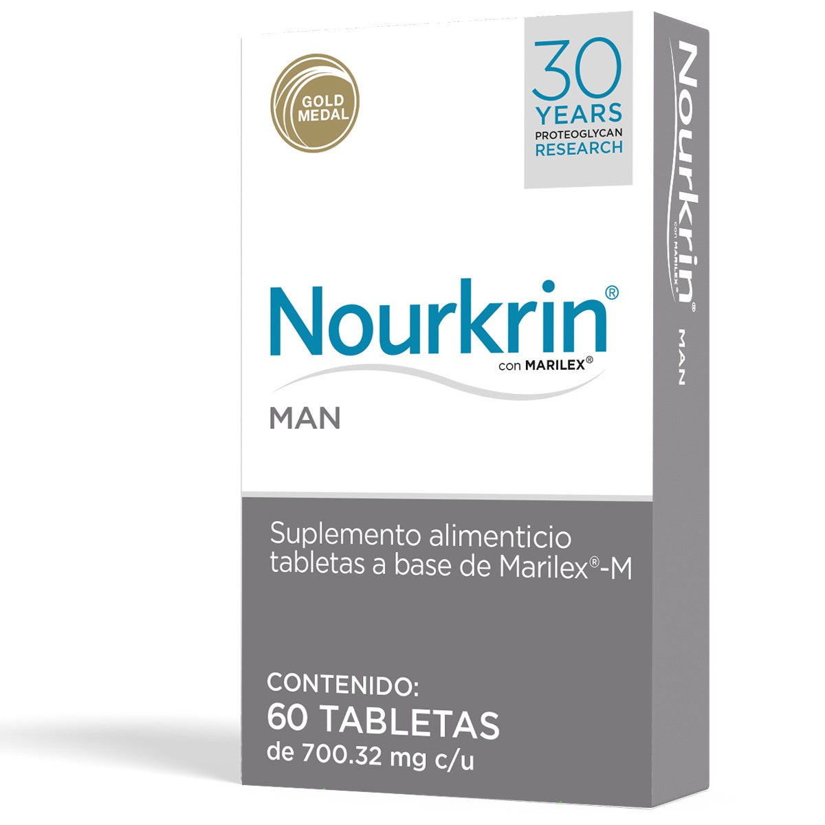 Uppharma Nourkrin man Suplemento alimenticio anticaída c/60 tabletas