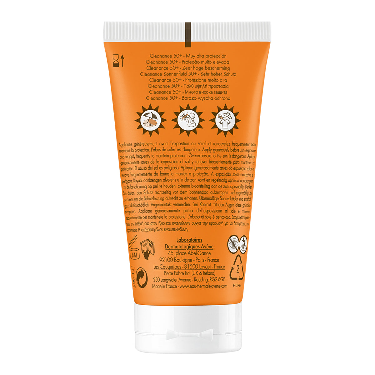 Avene Cleanance Fluido solar FPS50+ para piel grasa con imperfecciones 50 ml
