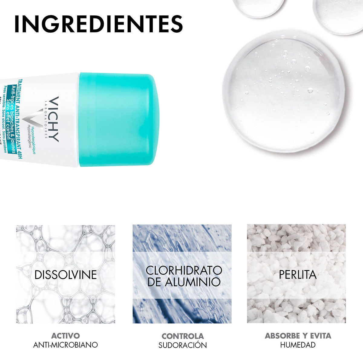 Vichy Roll on Anti-manchas Anti-transpirante y desodorante 50 ml
