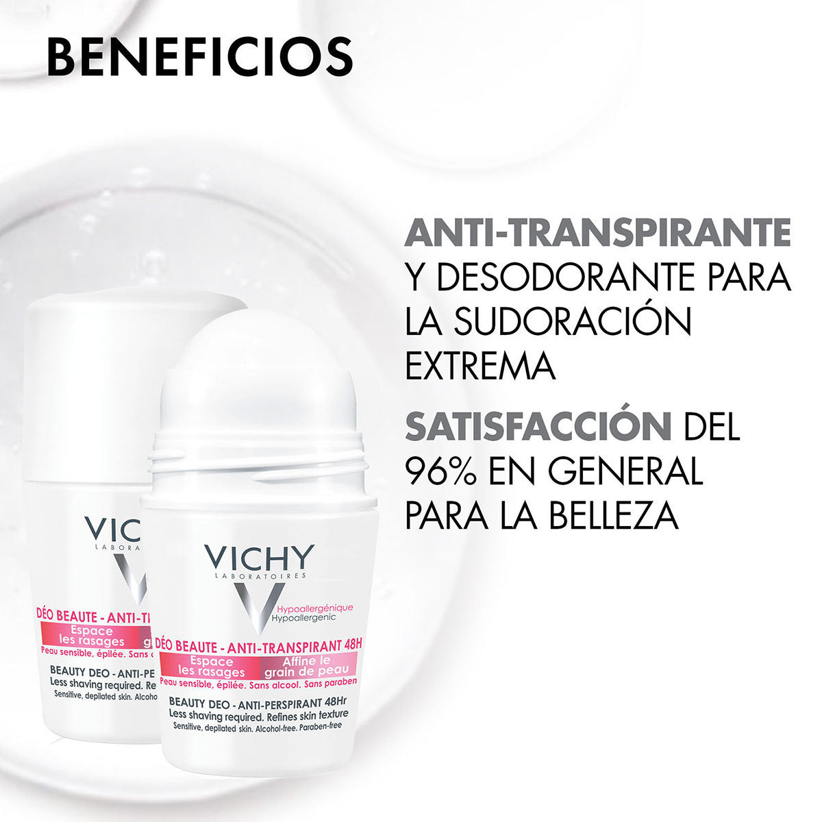 Vichy Roll-on 48h ideal finish Anti-transpirante 50 ml
