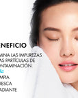 Vichy Purete Thermal Gel Mousse, Limpiador y desmaquillante para pieles sensibles, 200ml.