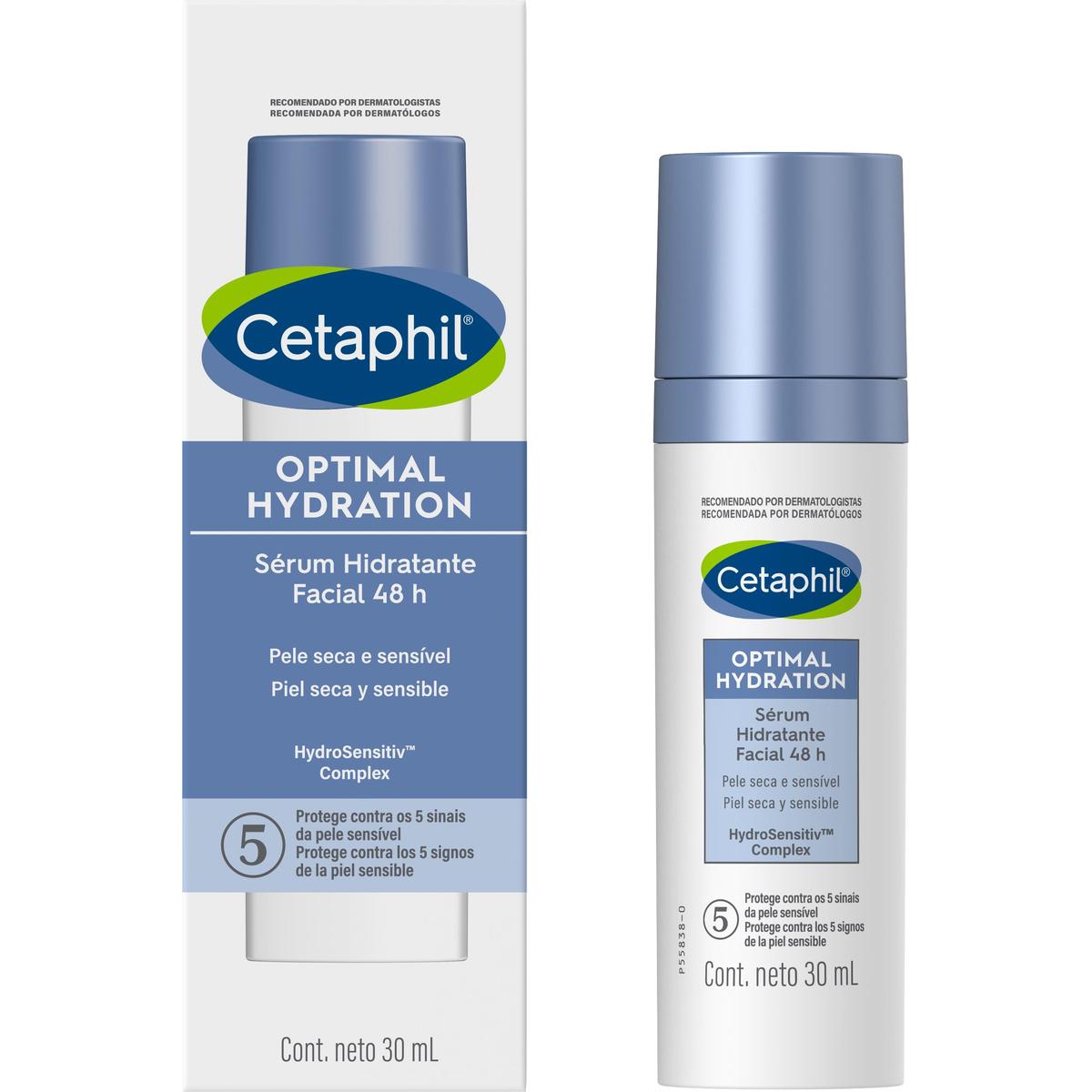 Cetaphil Optimal Hydration sérum facial ligero para piel deshidratada