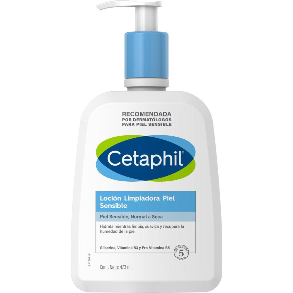 Cetaphil Loción limpiadora para piel sensible 473 ml