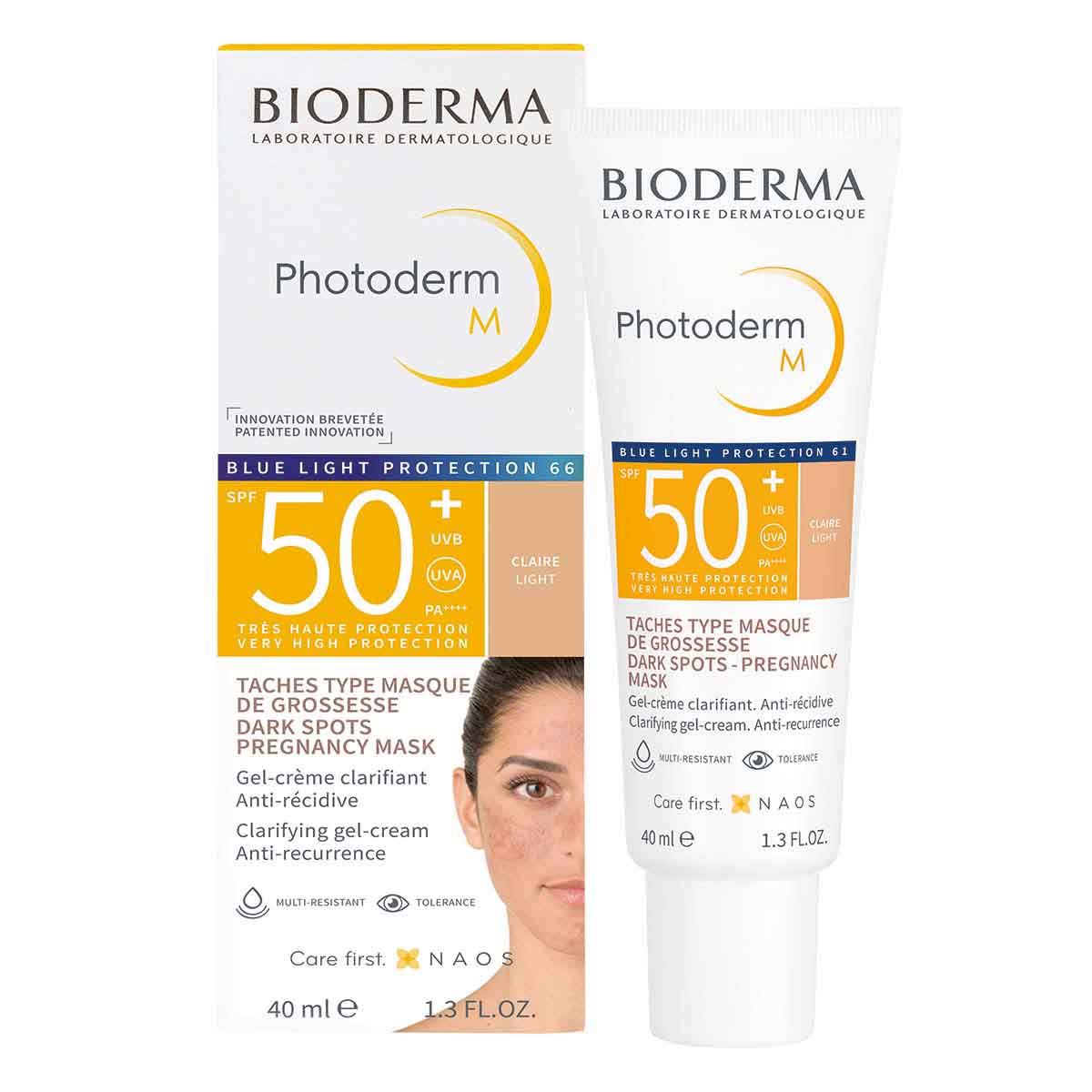 Bioderma Photoderm M FPS50+ Protector solar facial contra el melasma tono Claro 40 ml