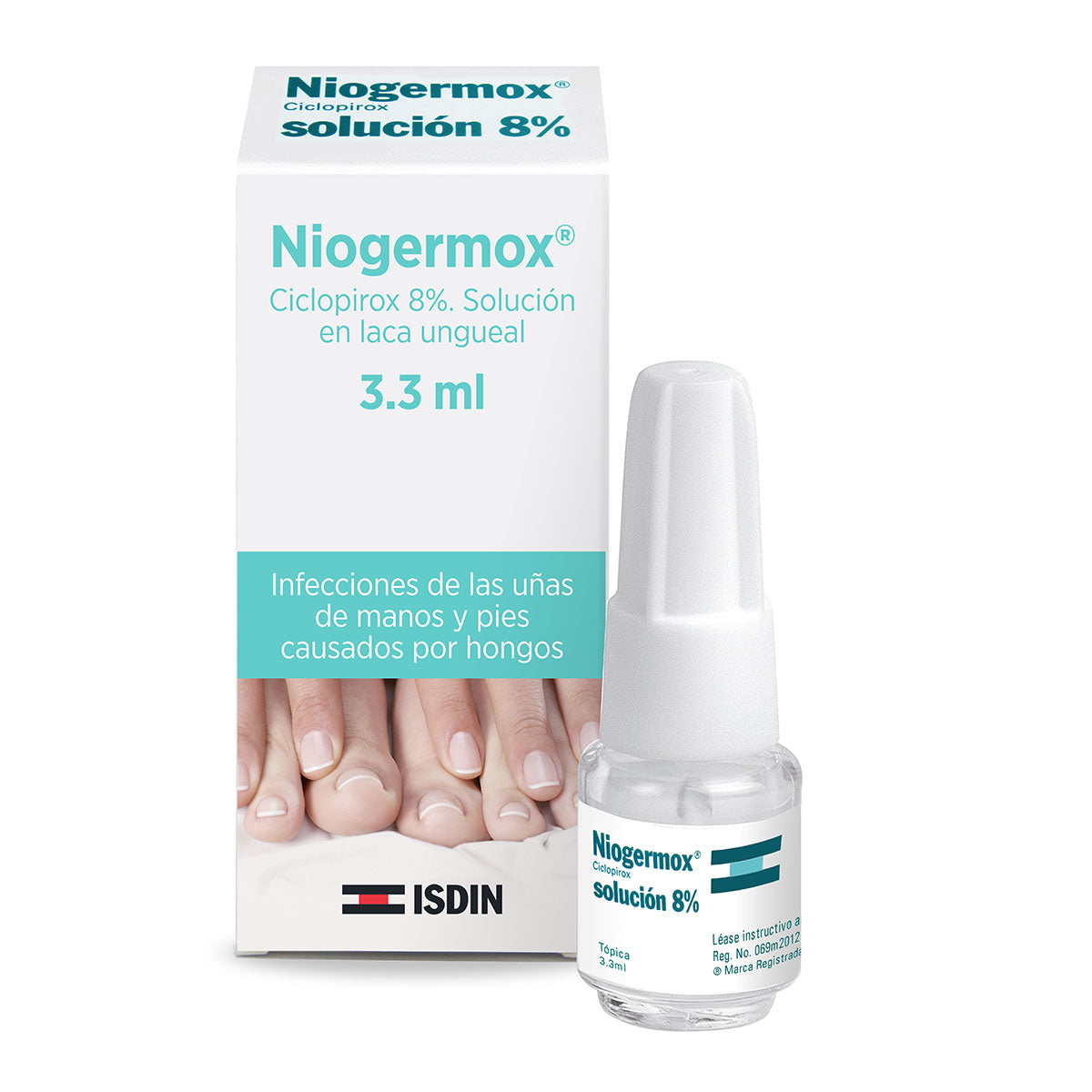 Isdin Niogermox 8% Solución antimicótica en laca 3.3 ml