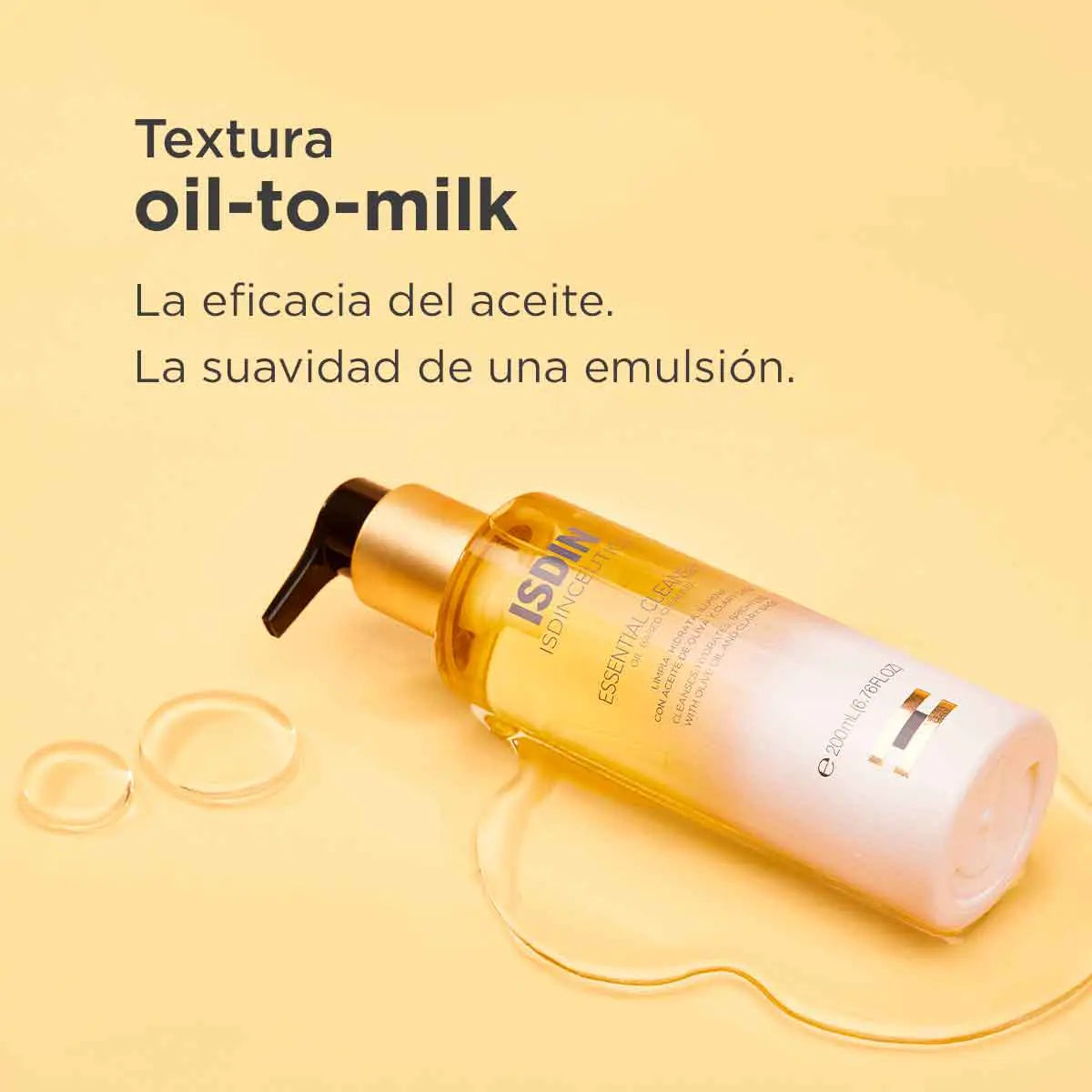 Isdin Isdinceutics Essential Cleansing, aceite limpiador 200ml. – Derma  Express MX