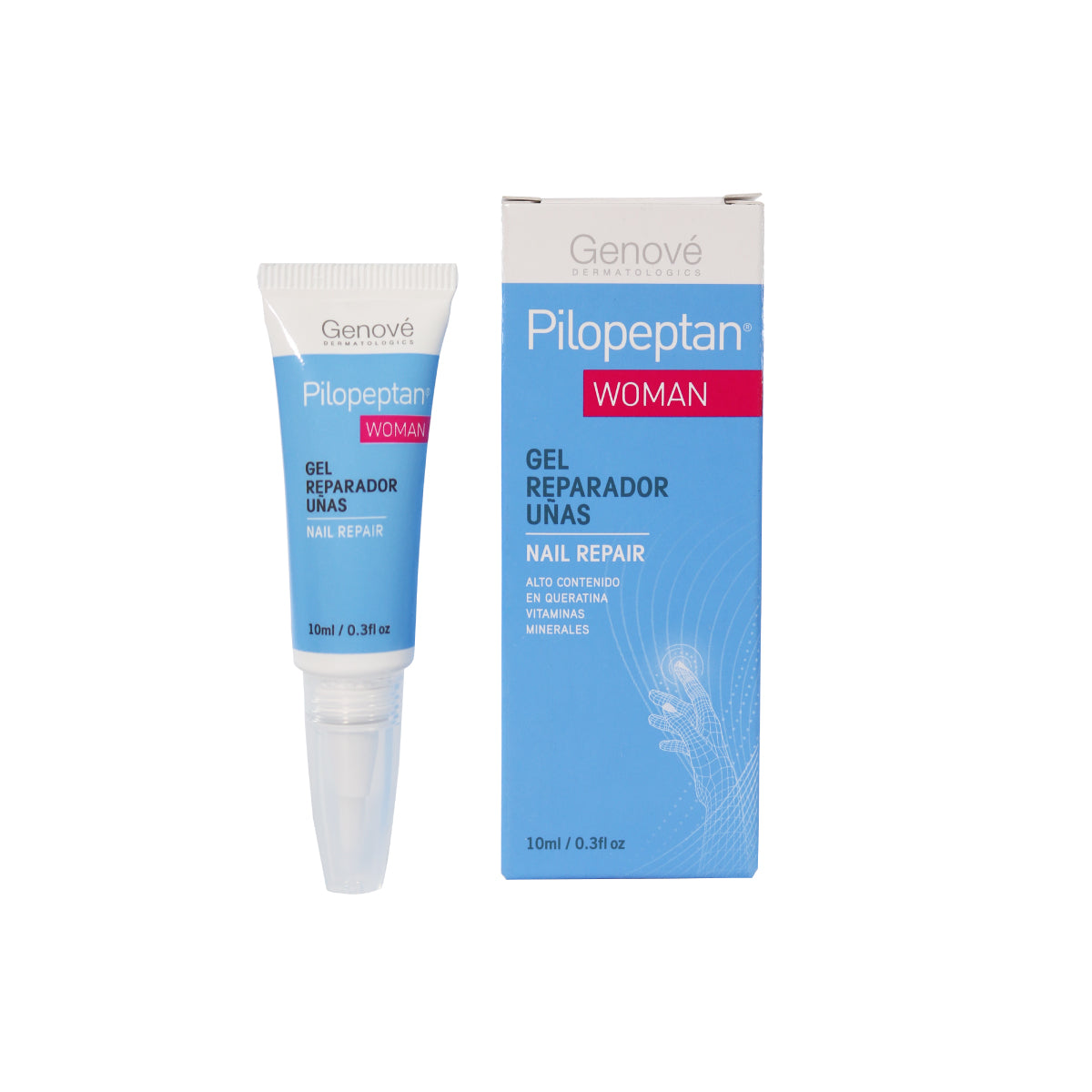 Genové Pilopeptan Woman Gel reparador de uñas 10 ml