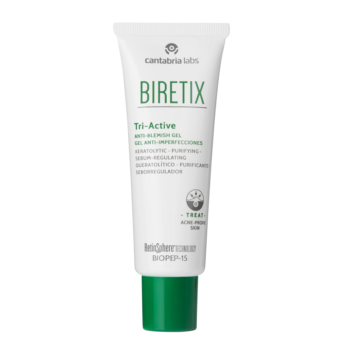 Cantabria Labs Biretix Tri-Active Gel facial para piel grasa 50 ml