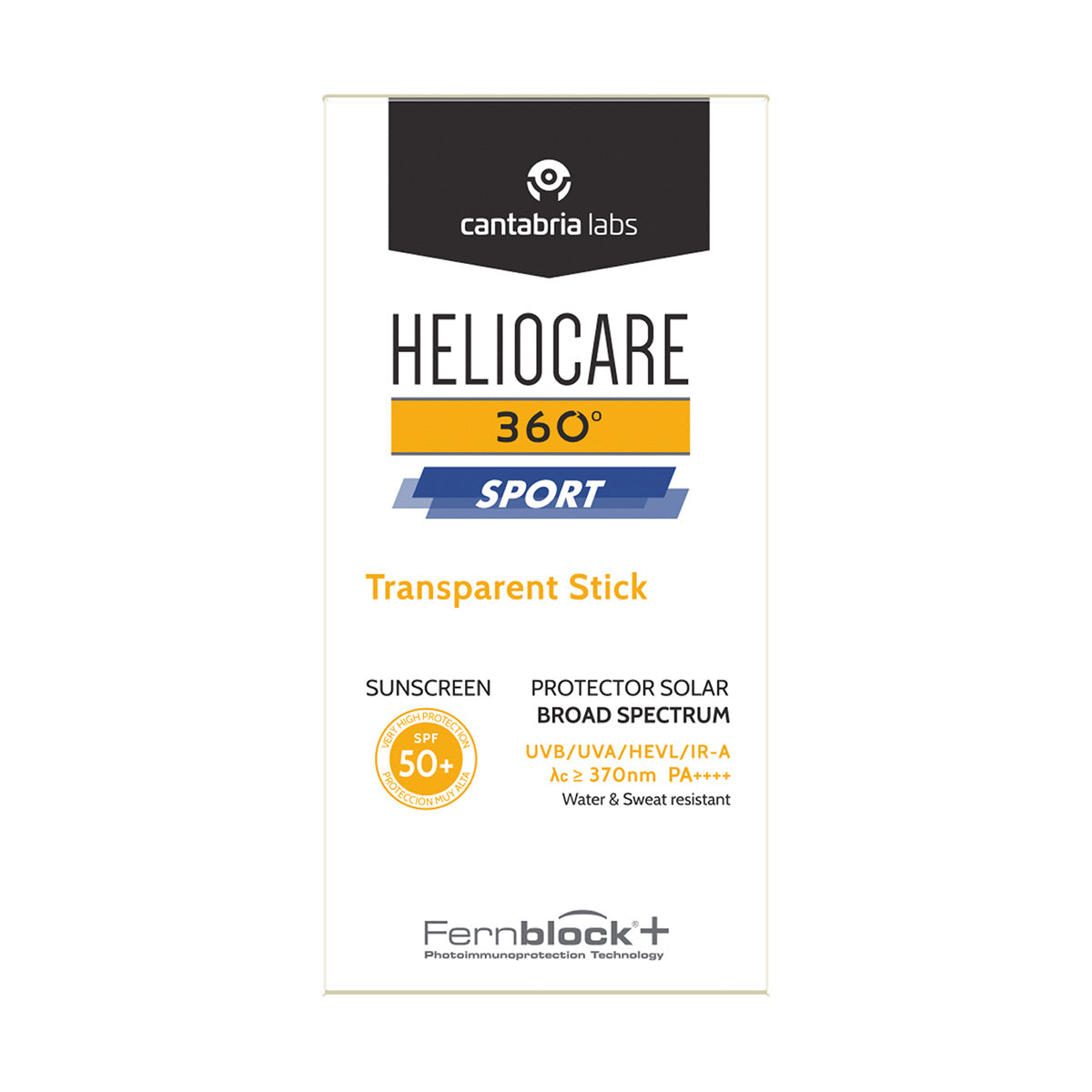Cantabria Labs Heliocare 360° Sport Transparent Stick Protector solar FPS50+ 25 gr