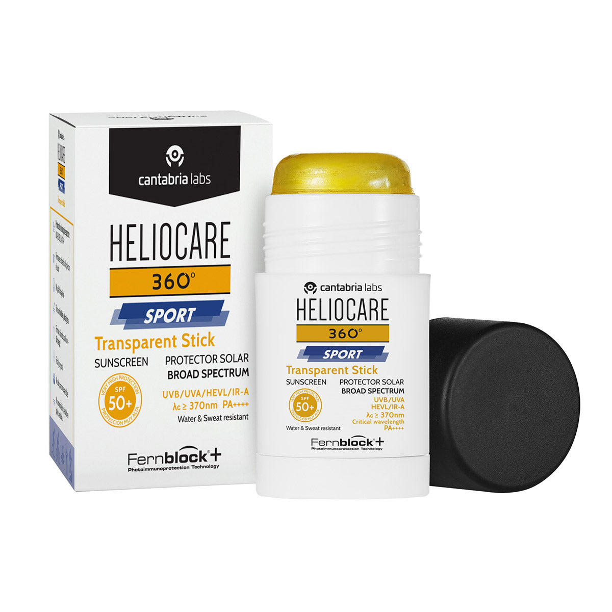 Cantabria Labs Heliocare 360° Sport Transparent Stick Protector solar FPS50+ 25 gr